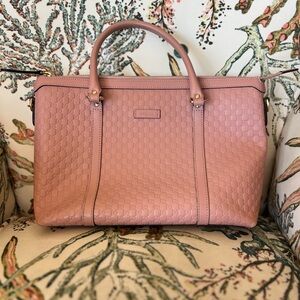 Gucci Blush Pink Embossed Tote